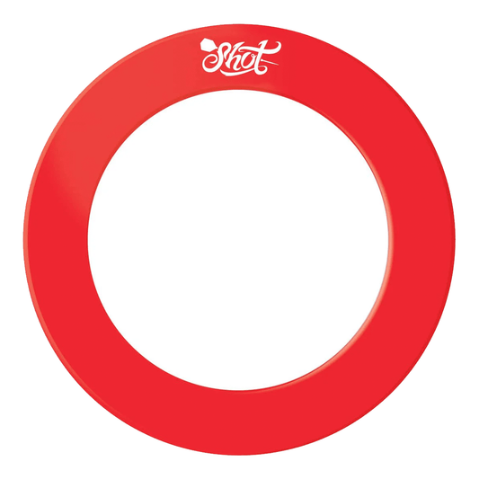 Shot One Piece Dartboard Surround Red Boards