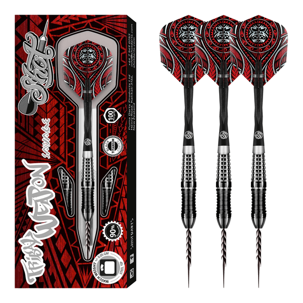 Shot Tribal Weapon Savage - 90% Tungsten Steel Tip Darts Darts