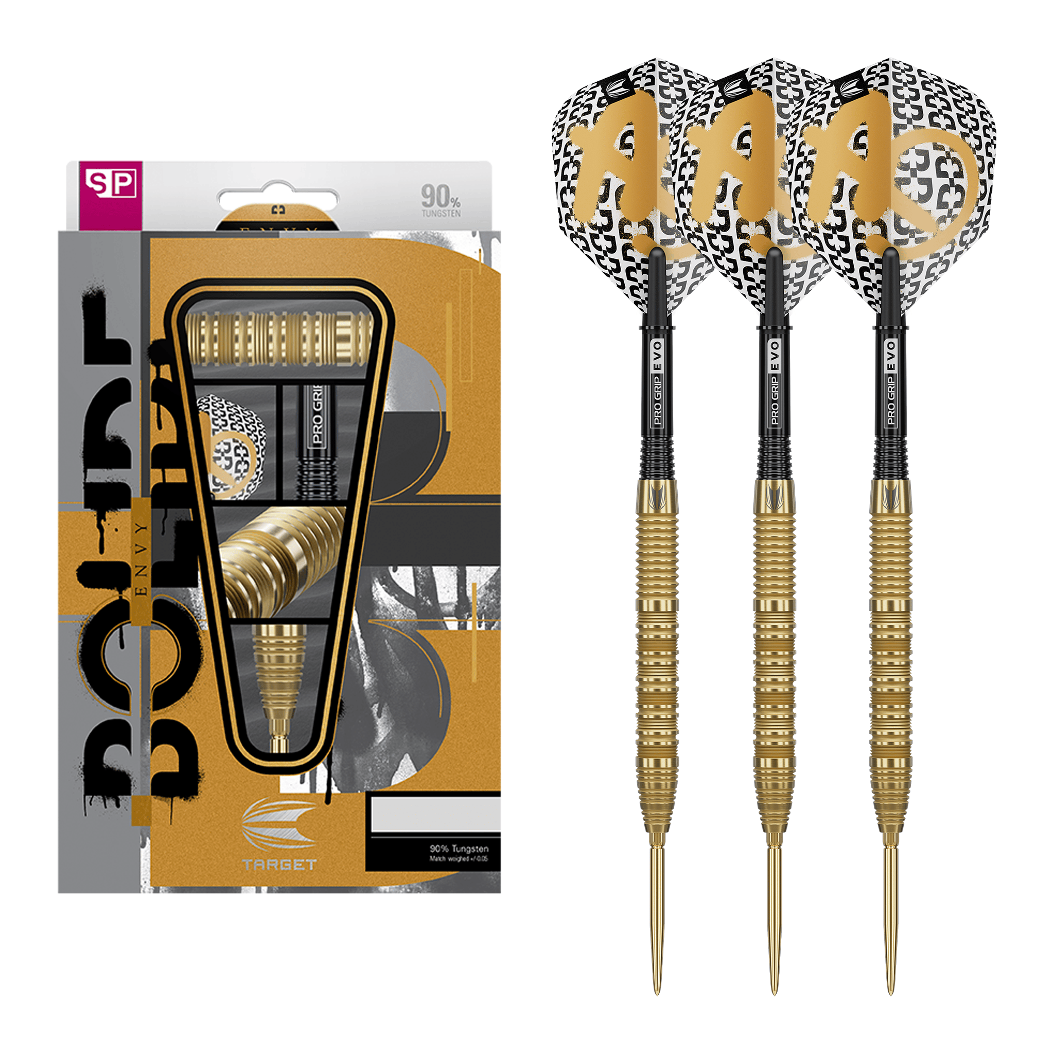 Target Bolide Envy 01 Swiss Point - 90% Tungsten Steel Tip Darts 22 Grams Darts