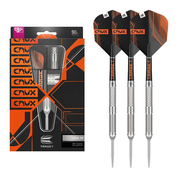 Target Crux 01 Swiss Point - 90% Tungsten Steel Tip Darts 22 Grams Darts