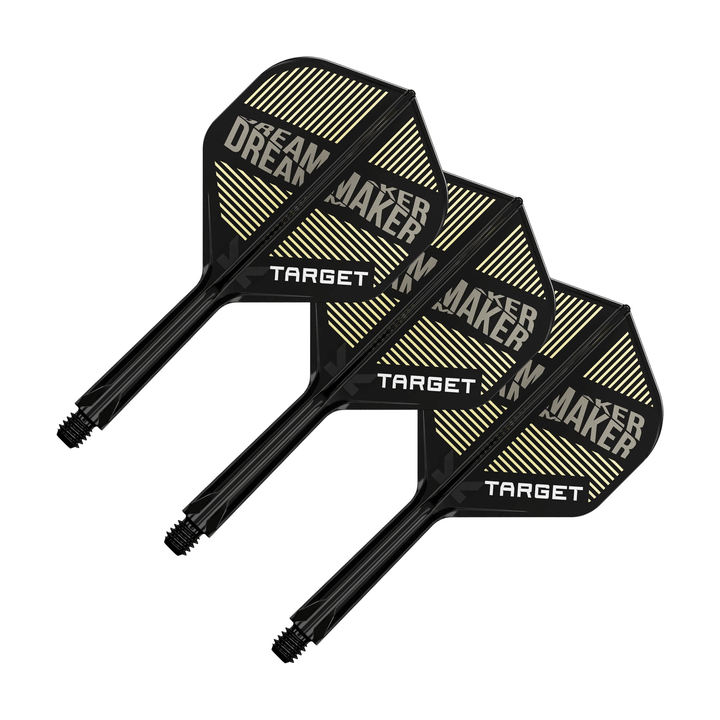 Target Dimitri Van Den Bergh K-Flex - All In One Flight & Shaft No. 2 / Intermediate (26mm) / Black Flights & Shafts
