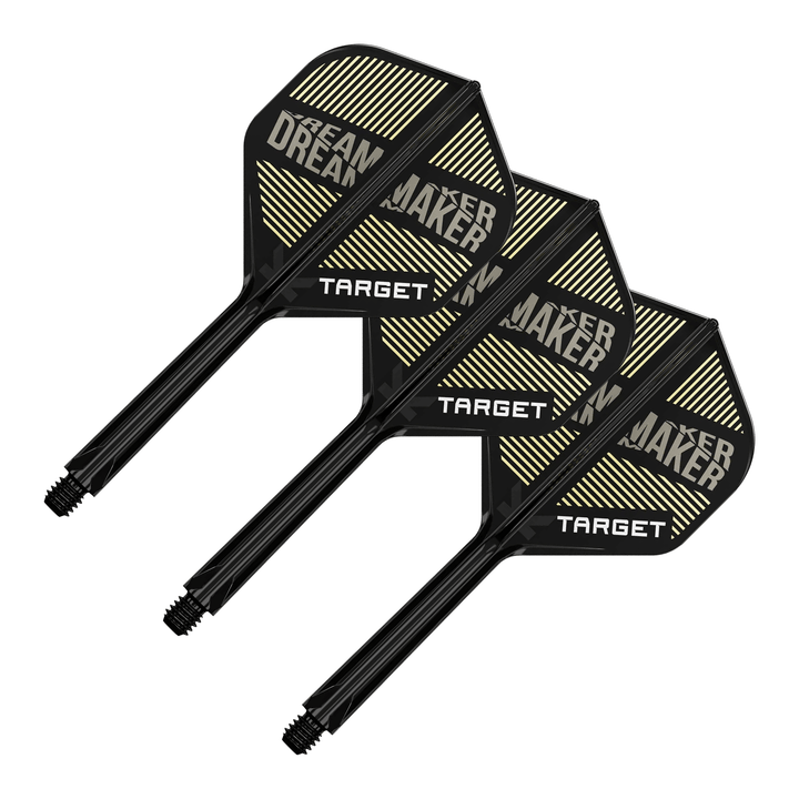 Target Dimitri Van Den Bergh K-Flex - All In One Flight & Shaft No. 2 / Medium (33mm) / Black Flights & Shafts