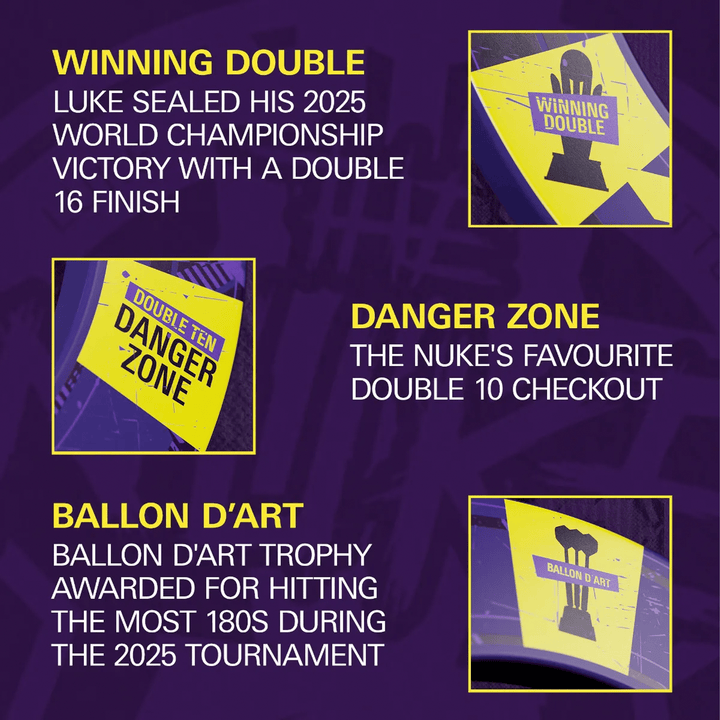 Target Luke Littler World Champion Edition Dartboard & Surround Bundle Boards