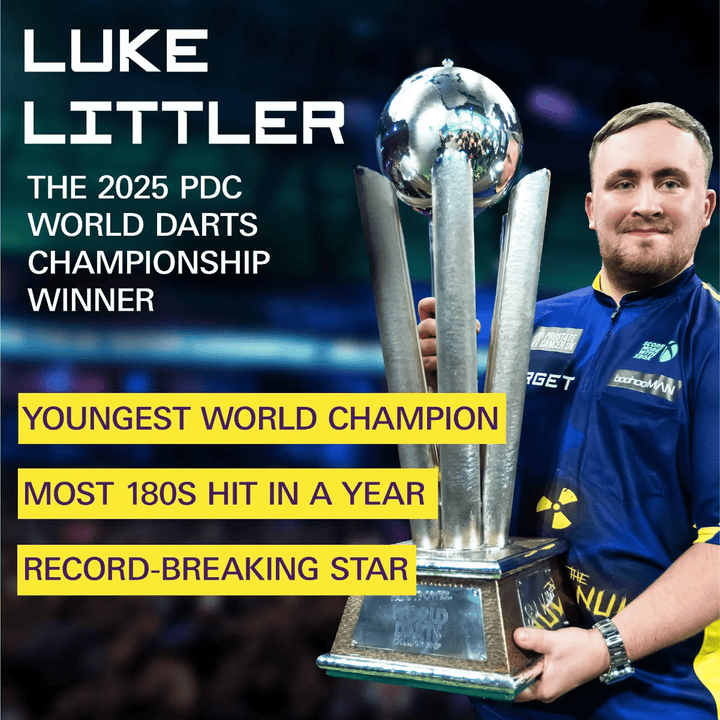 Target Luke Littler World Champion Edition Dartboard & Surround Bundle Boards
