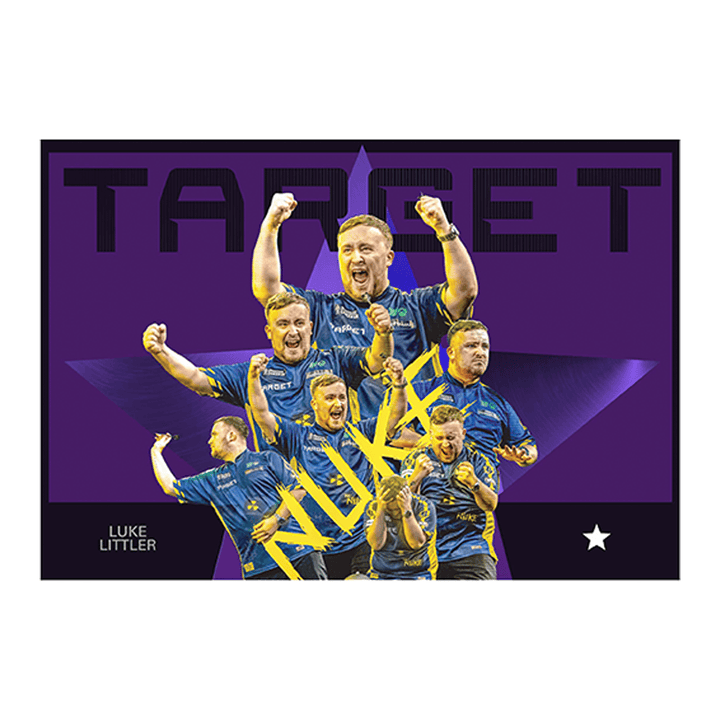 Target Luke Littler World Champion Swiss Point - 90% Tungsten Steel Tip Darts 23 Grams Darts