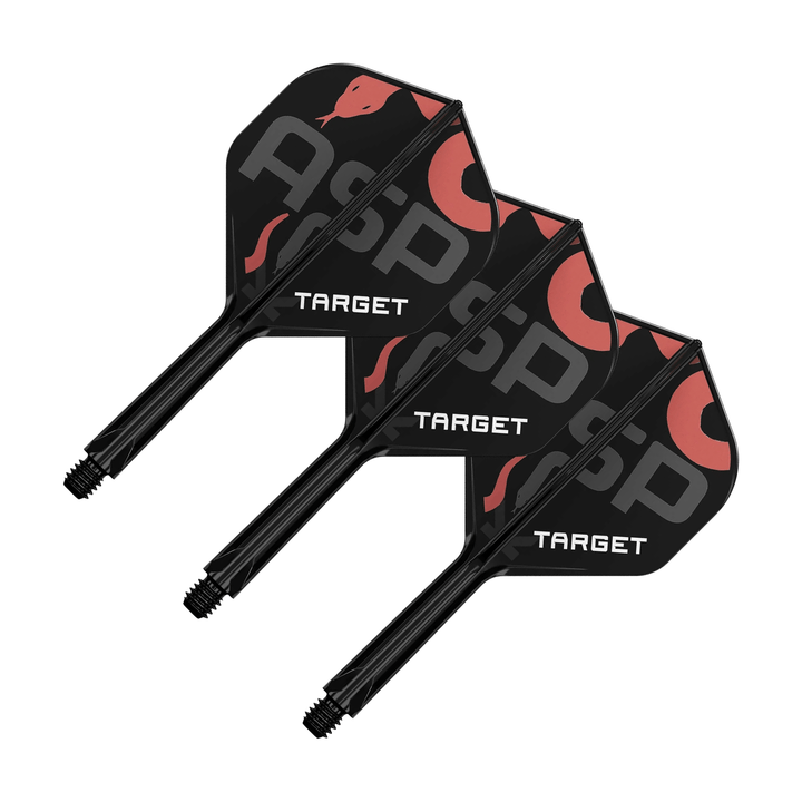 Target Nathan Aspinall K-Flex - All In One Flight & Shaft No. 2 / Intermediate (26mm) / Black Flights & Shafts