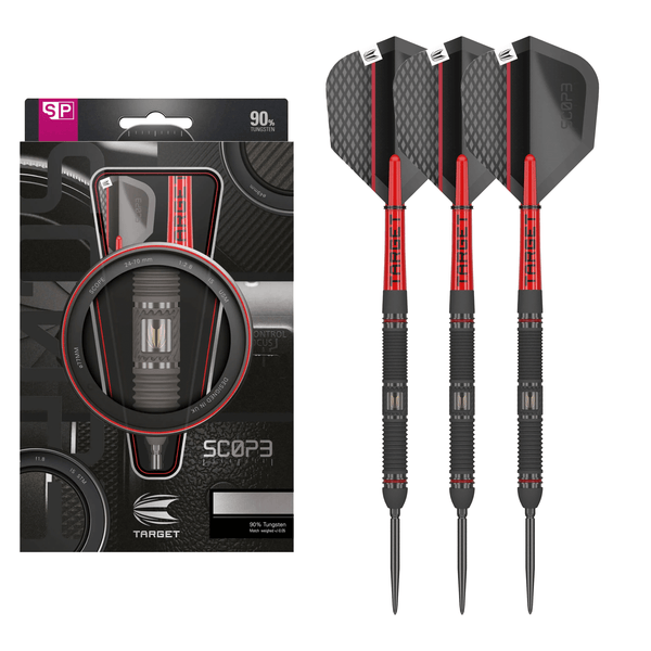 Target Scope 01 Swiss Point - 90% Tungsten Steel Tip Darts 22 Grams Darts