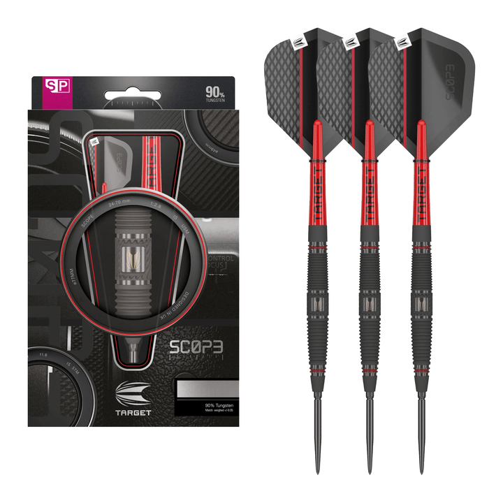 Target Scope 04 Swiss Point - 90% Tungsten Steel Tip Darts 22 Grams Darts