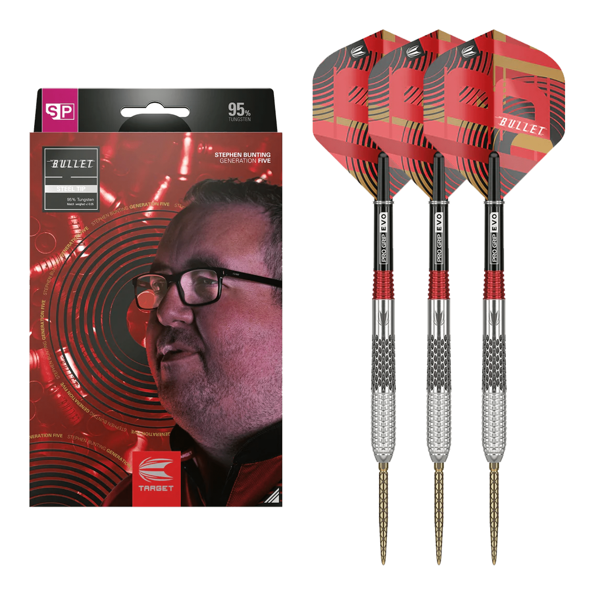 Target Darts Stephen Bunting Flight And Shaft Kit, No.2 Flight Target Darts Stephen Bunting Flight And Shaft Kit, No.2 Flight