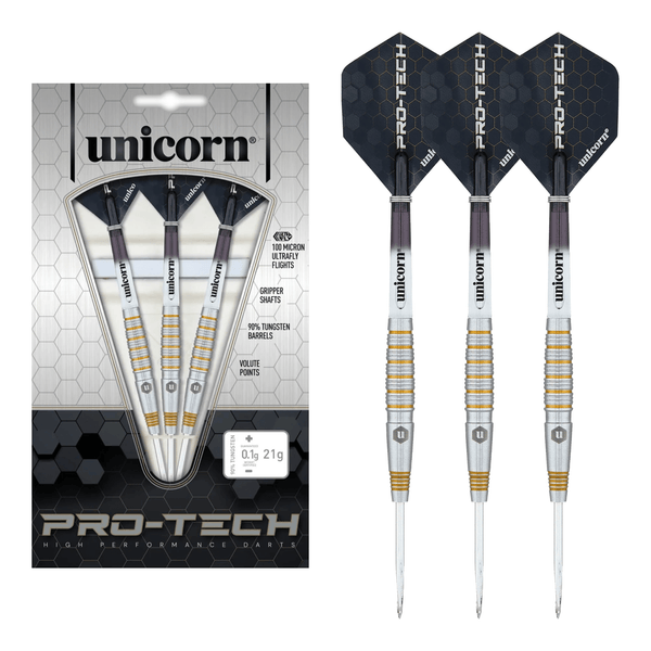 Unicorn Pro-Tech Style 2 - 90% Tungsten Steel Tip Darts 21 Grams Darts