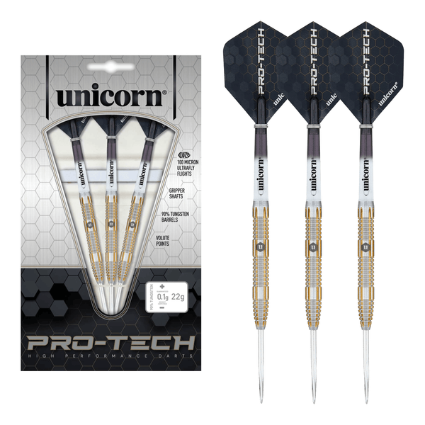 Unicorn Pro-Tech Style 4 - 90% Tungsten Steel Tip Darts 20 Grams Darts