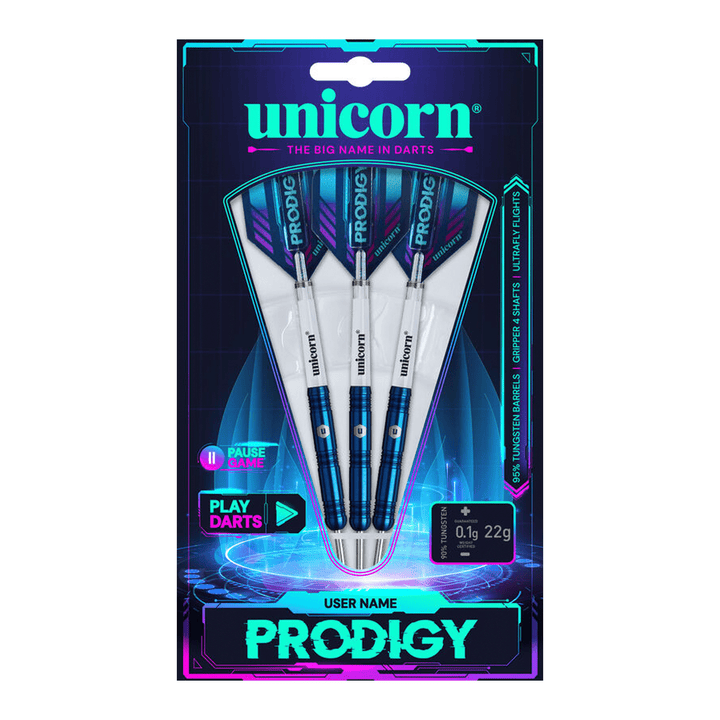 Unicorn Prodigy 01 - 90% Tungsten Steel Tip Darts Darts