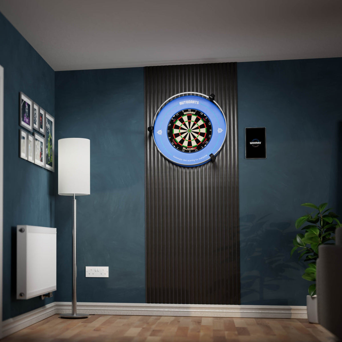 Winmau Autodarts Vantage & Plasma Light Bundle Dartboard Bundles