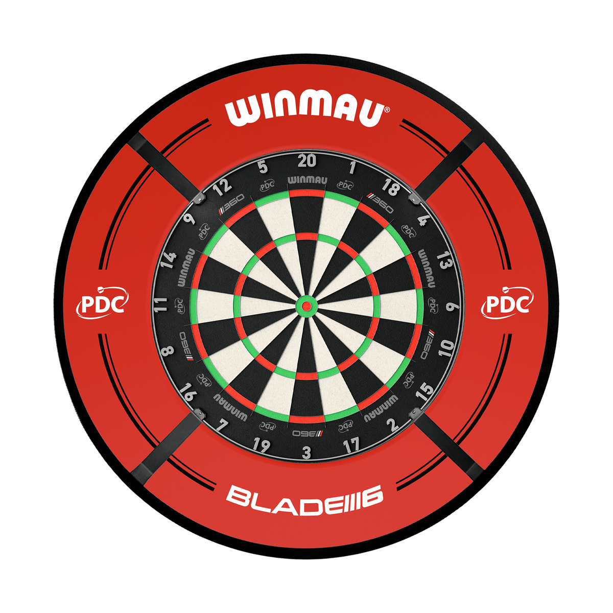 Winmau Blade 360 Dartboard, Surround & Corona Light Bundle Dartboard Bundles