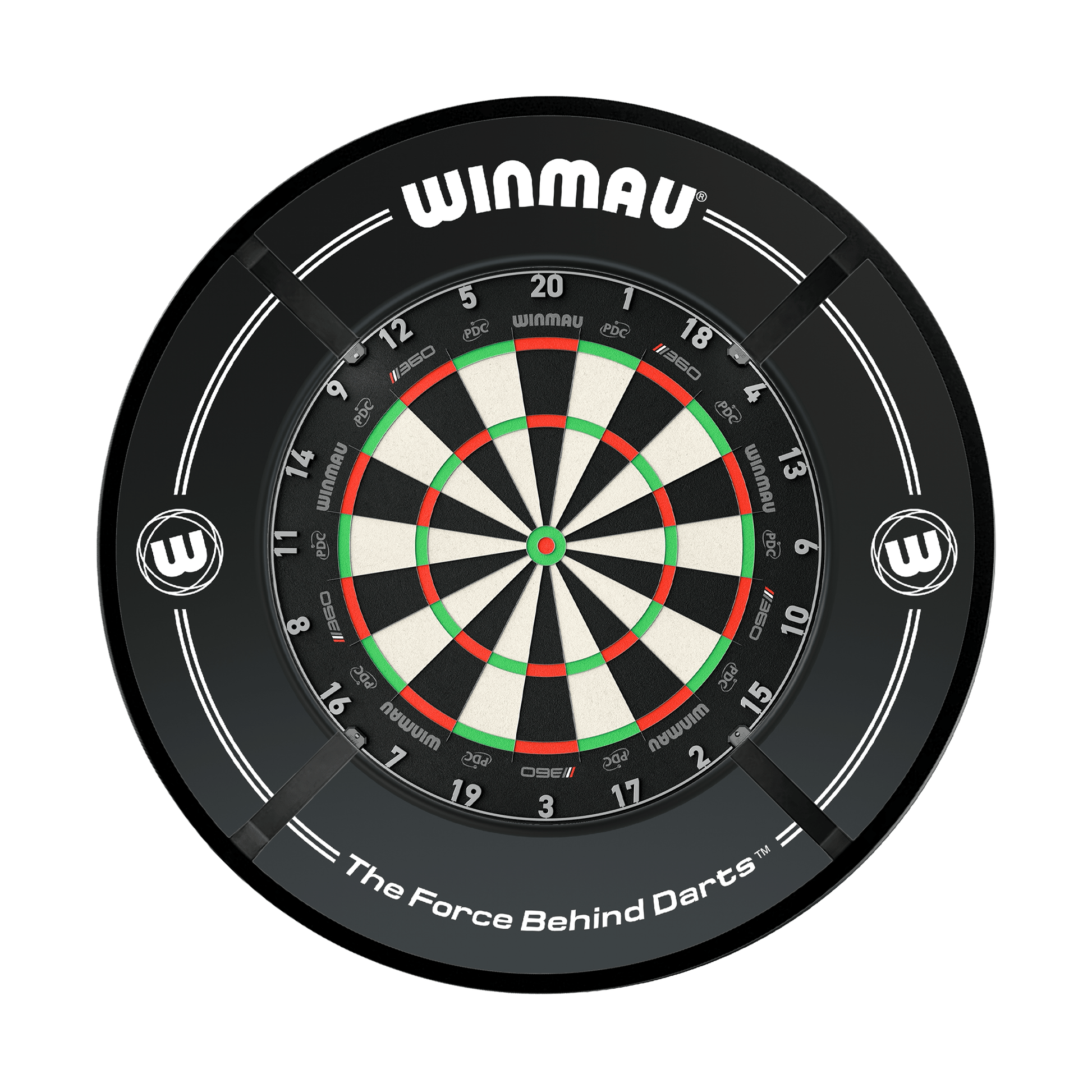 Winmau Blade 360 Dartboard, Surround & Corona Light Bundle Dartboard Bundles