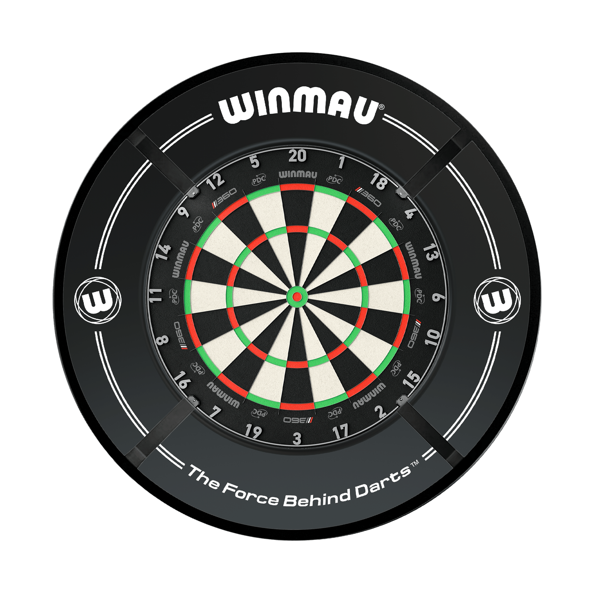 Winmau Blade 360 Dartboard, Surround & Corona Light Bundle Dartboard Bundles
