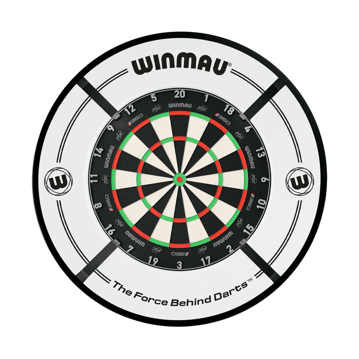 Winmau Blade 360 Dartboard, Surround & Corona Light Bundle Dartboard Bundles