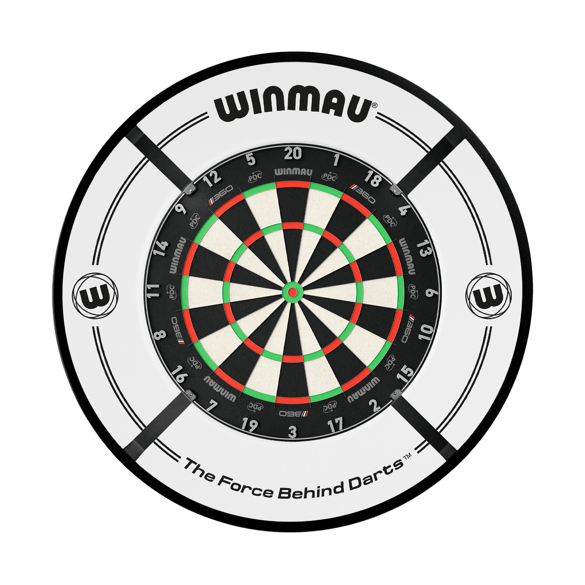 Winmau Blade 360 Dartboard, Surround & Corona Light Bundle Dartboard Bundles
