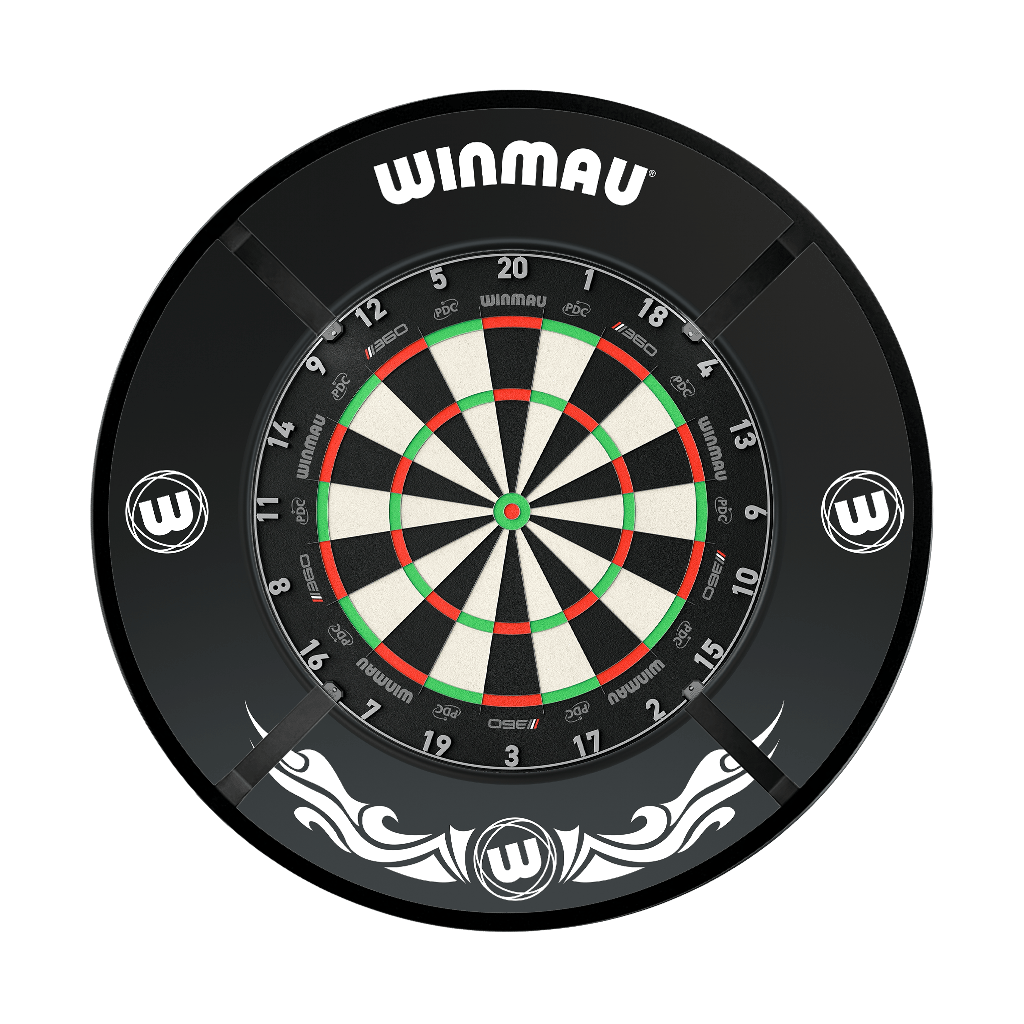 Winmau Blade 360 Dartboard, Surround & Corona Light Bundle Dartboard Bundles