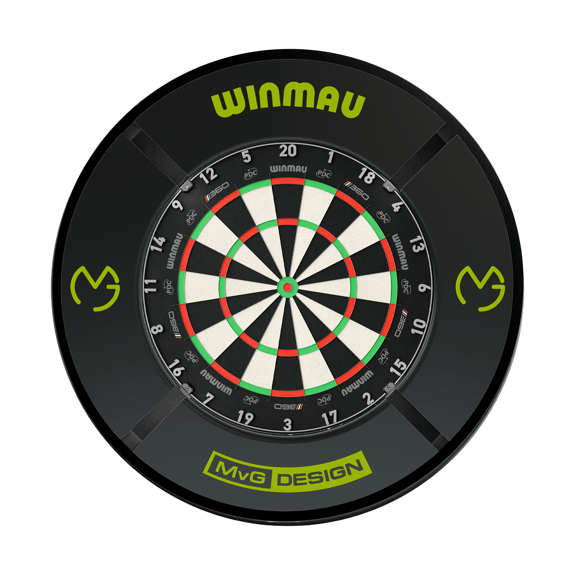 Winmau Blade 360 Dartboard, Surround & Corona Light Bundle Dartboard Bundles