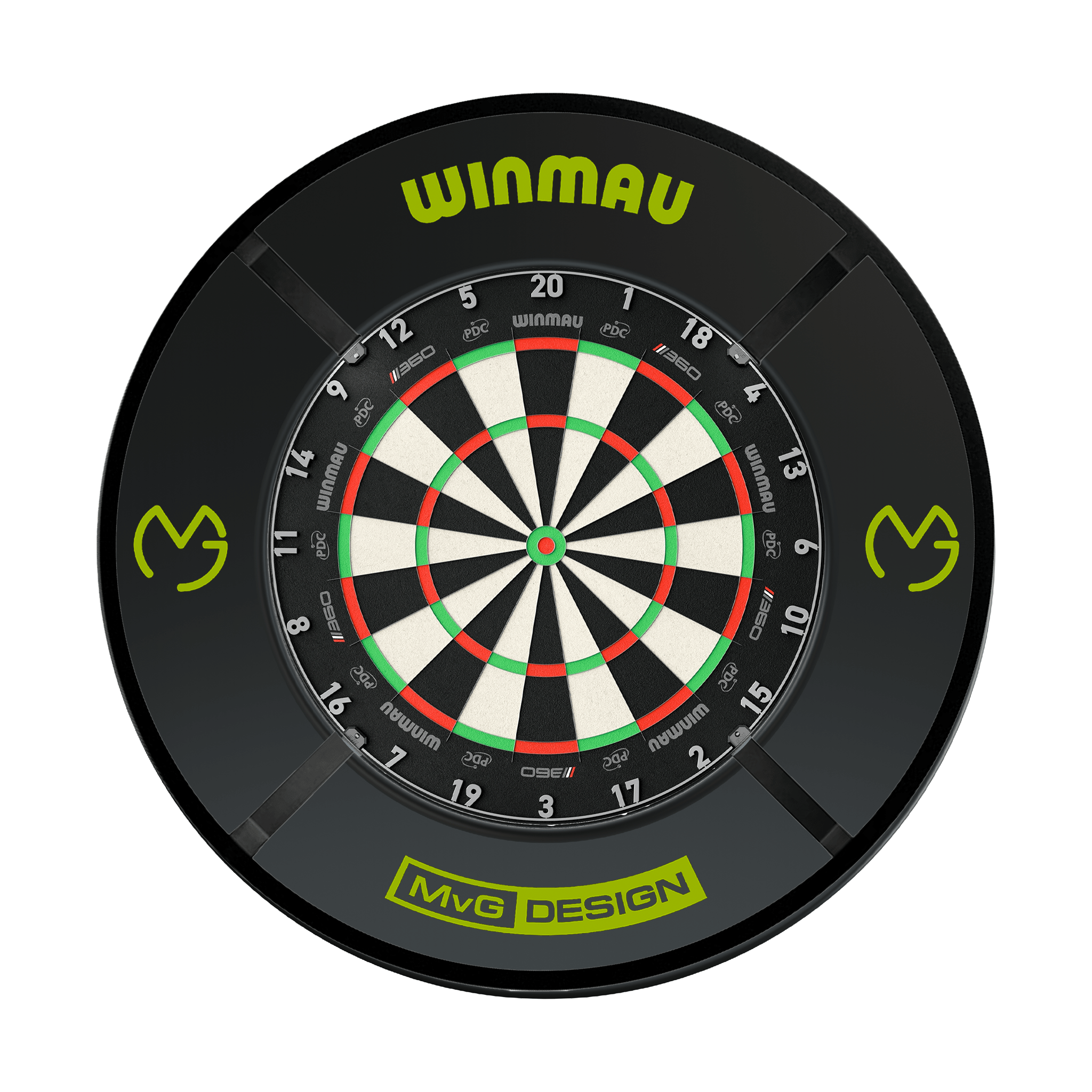 Winmau Blade 360 Dartboard, Surround & Corona Light Bundle Dartboard Bundles