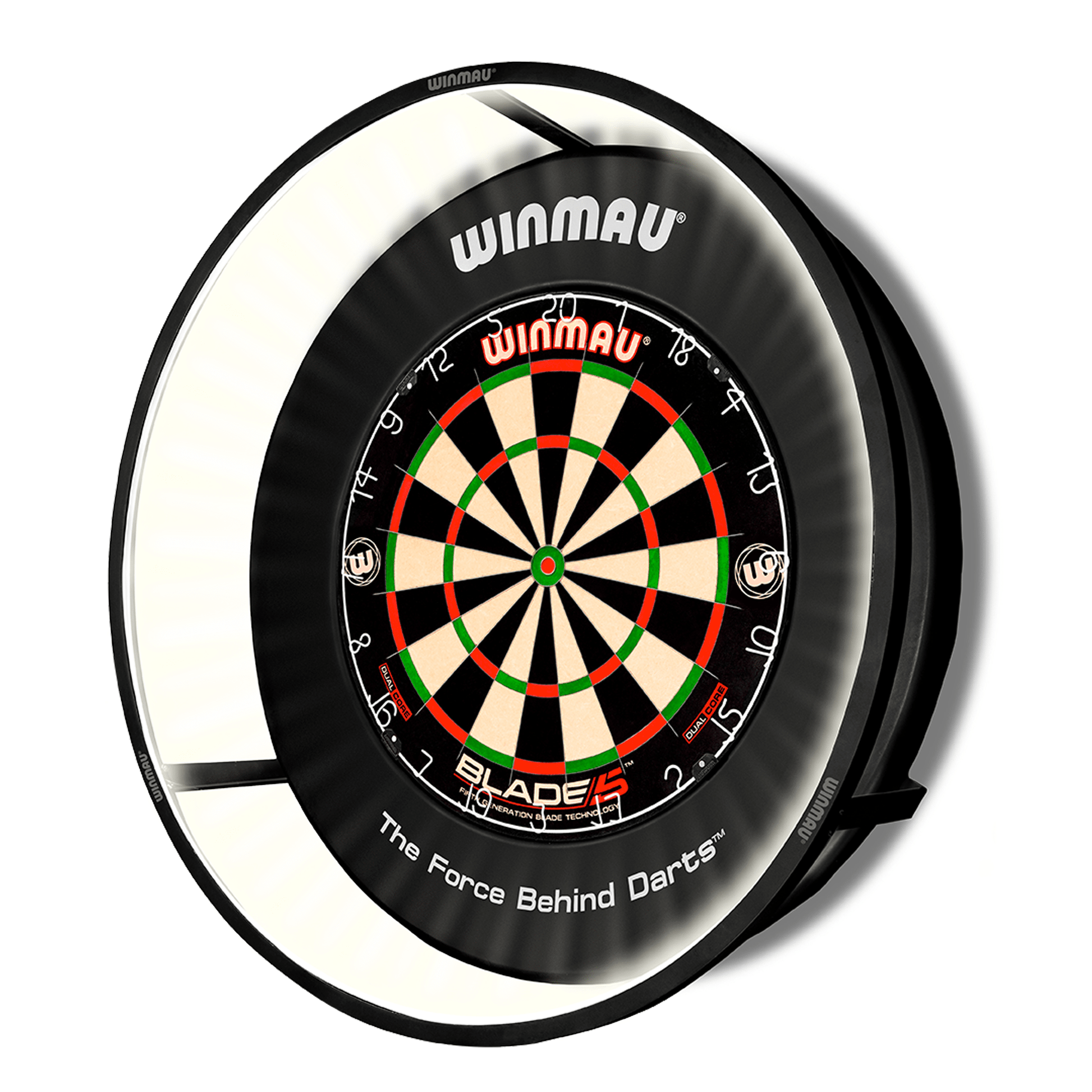 Winmau Blade 360 Dartboard, Surround & Plasma Light Bundle Dartboard Bundles
