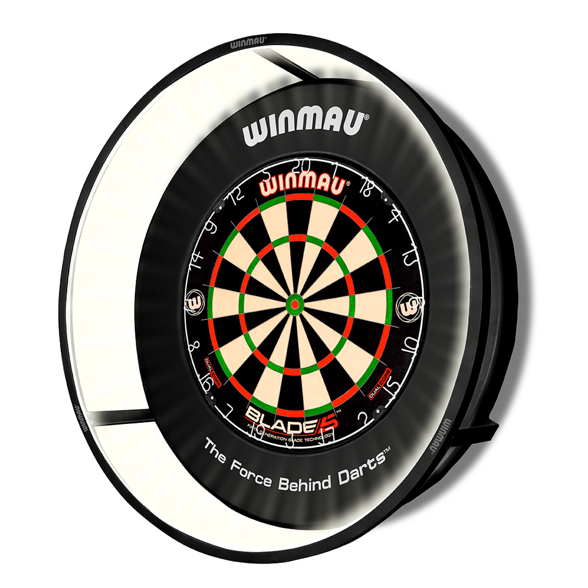 Winmau Blade 360 Dartboard, Surround & Plasma Light Bundle Dartboard Bundles