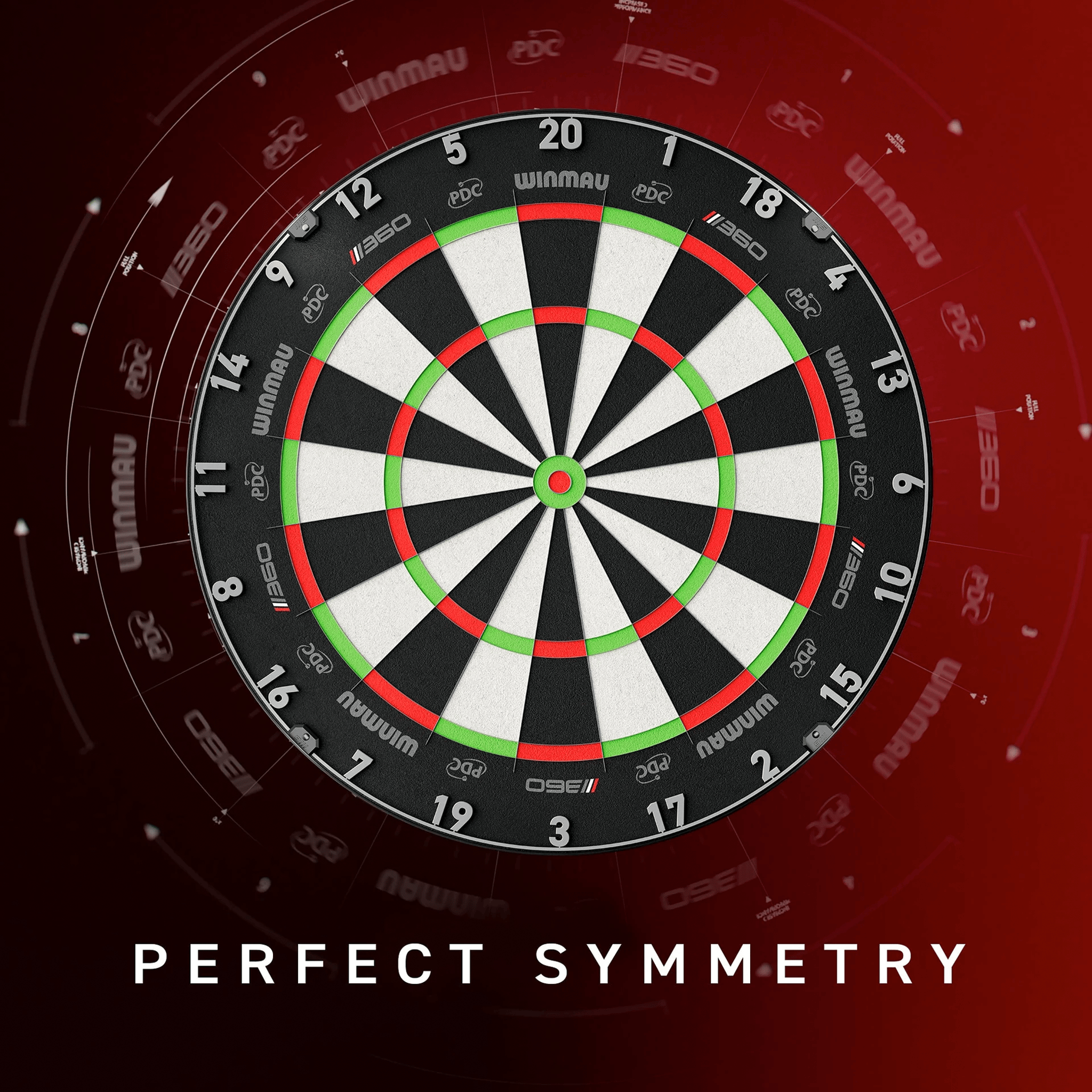 Winmau Blade 360 Dartboard, Surround & Plasma Light Bundle Dartboard Bundles