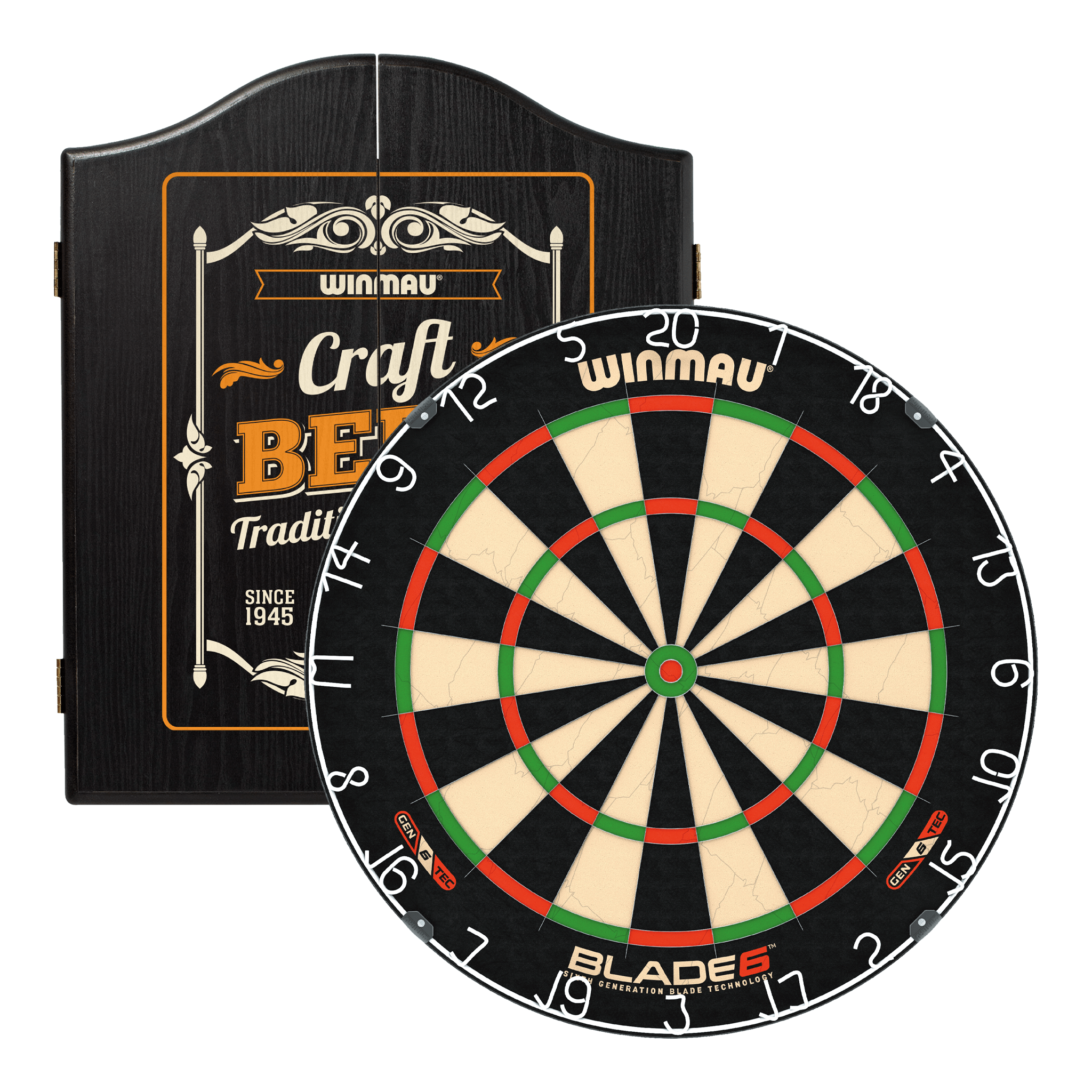 Winmau Blade 6 Dartboard & Cabinet Bundle Dartboard Bundles
