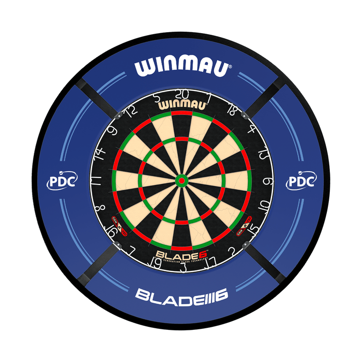 Winmau Blade 6 Dartboard, Surround & Corona Light Bundle Blade 6 / PDC Blue / Target Corona Vision Boards