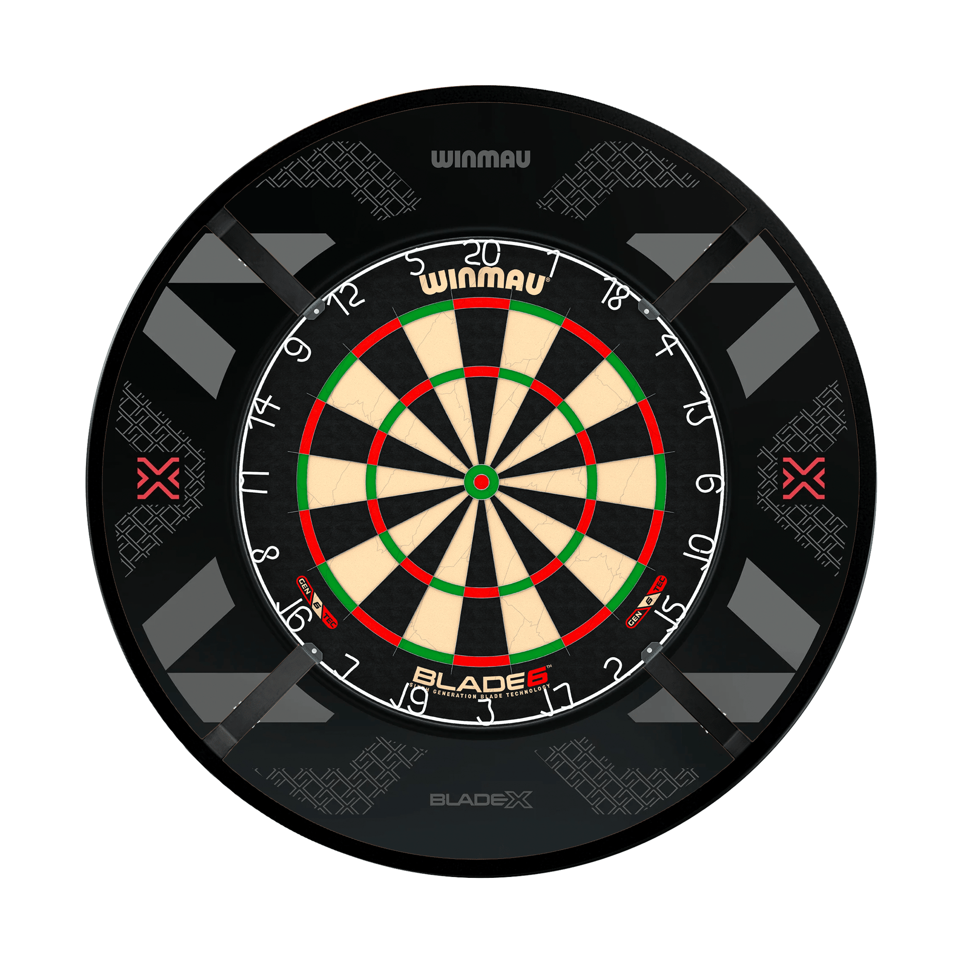 Winmau Blade 6 Dartboard, Surround & Corona Light Bundle Dartboard Bundles