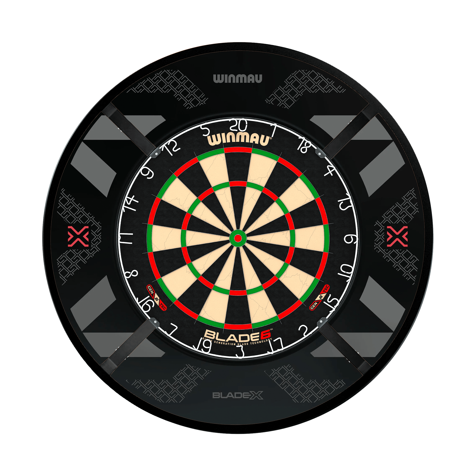 Winmau Blade 6 Dartboard, Surround & Corona Light Bundle Dartboard Bundles
