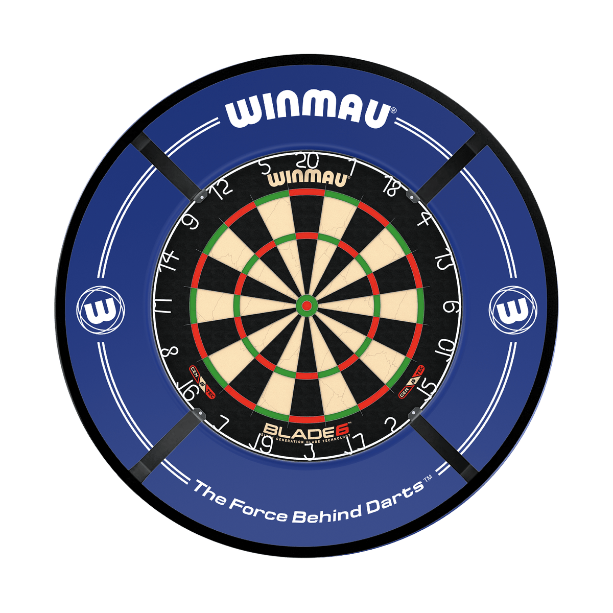 Winmau Blade 6 Dartboard, Surround & Corona Light Bundle Dartboard Bundles