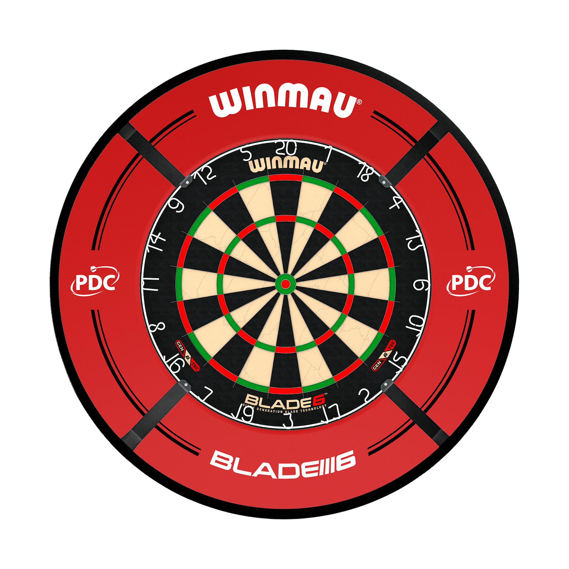 Winmau Blade 6 Dartboard, Surround & Corona Light Bundle Dartboard Bundles