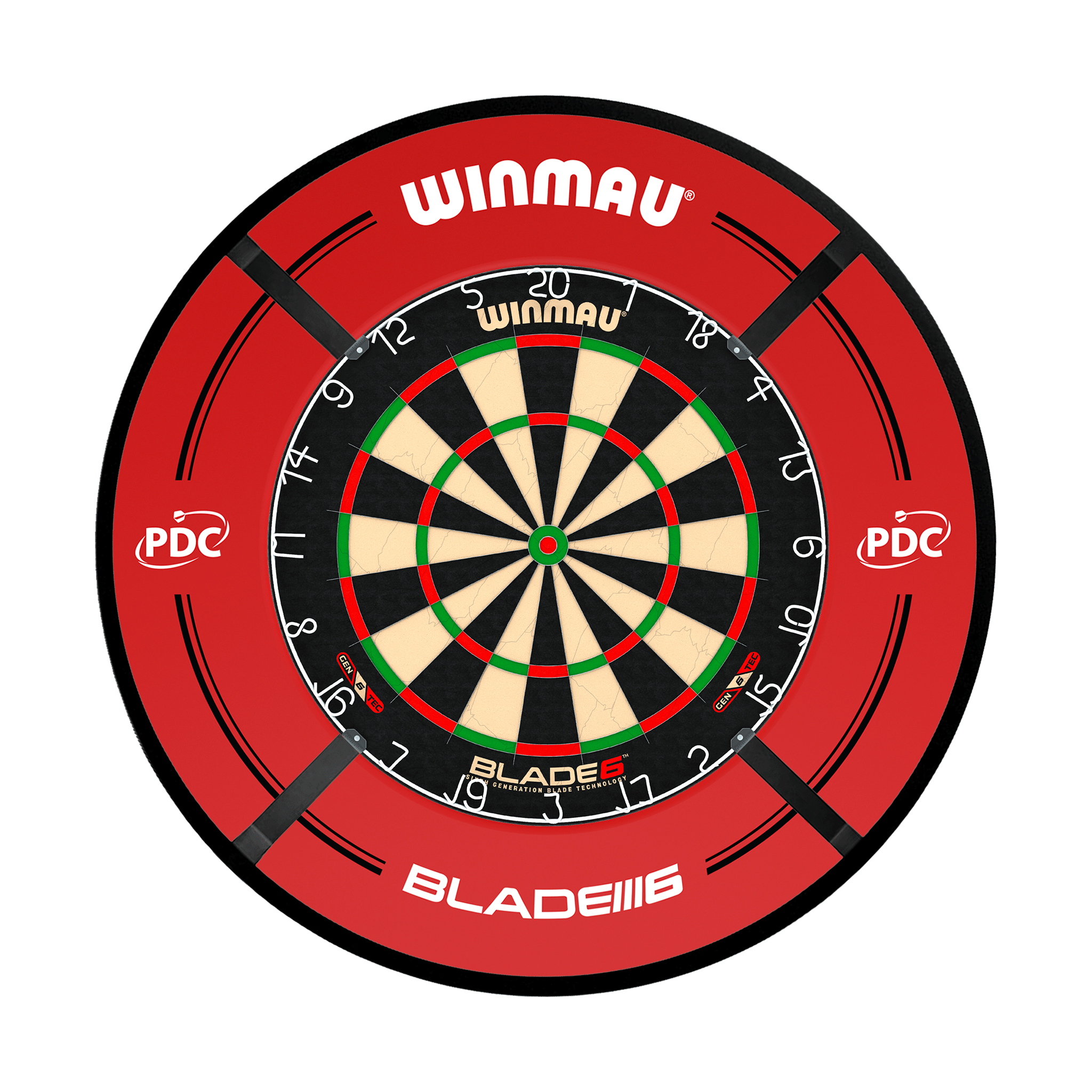 Winmau Blade 6 Dartboard, Surround & Corona Light Bundle Dartboard Bundles