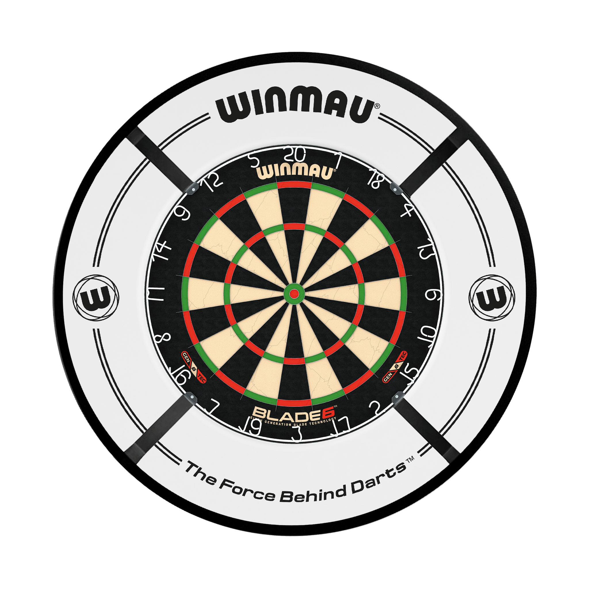 Winmau Blade 6 Dartboard, Surround & Corona Light Bundle Dartboard Bundles