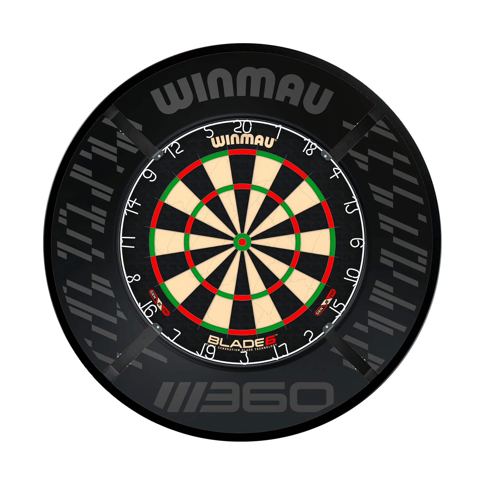 Winmau Blade 6 Dartboard, Surround & Corona Light Bundle Dartboard Bundles
