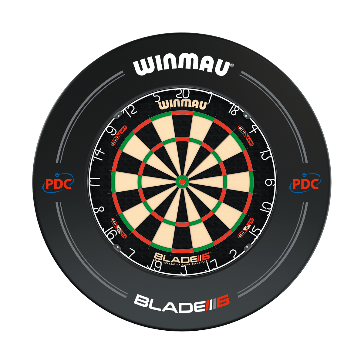 Winmau Blade 6 Dual Core Dartboard & Surround Bundle Dartboard Bundles