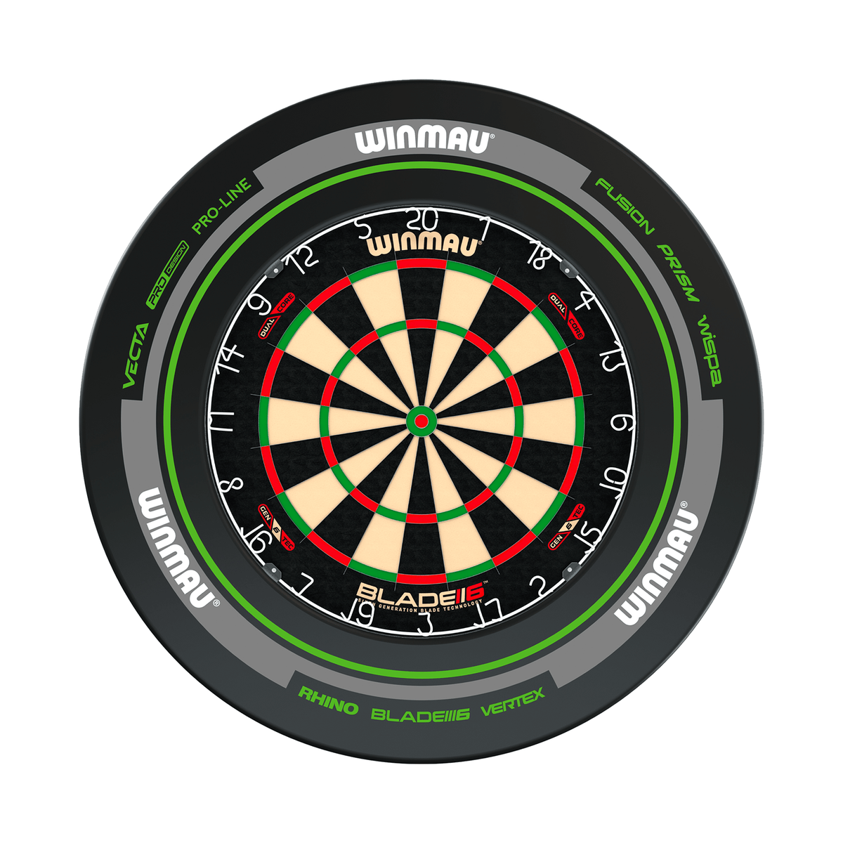Winmau Blade 6 Dual Core Dartboard & Surround Bundle Dartboard Bundles