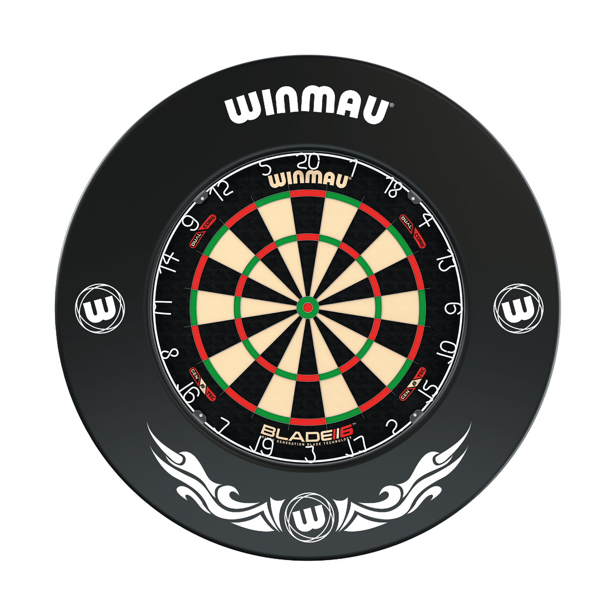 Winmau Blade 6 Dual Core Dartboard & Surround Bundle Dartboard Bundles