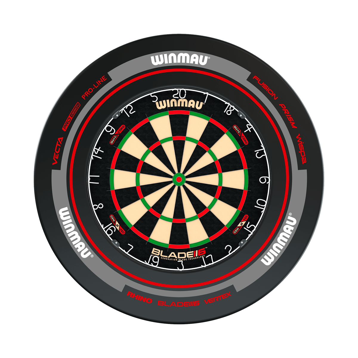 Winmau Blade 6 Dual Core Dartboard & Surround Bundle Dartboard Bundles