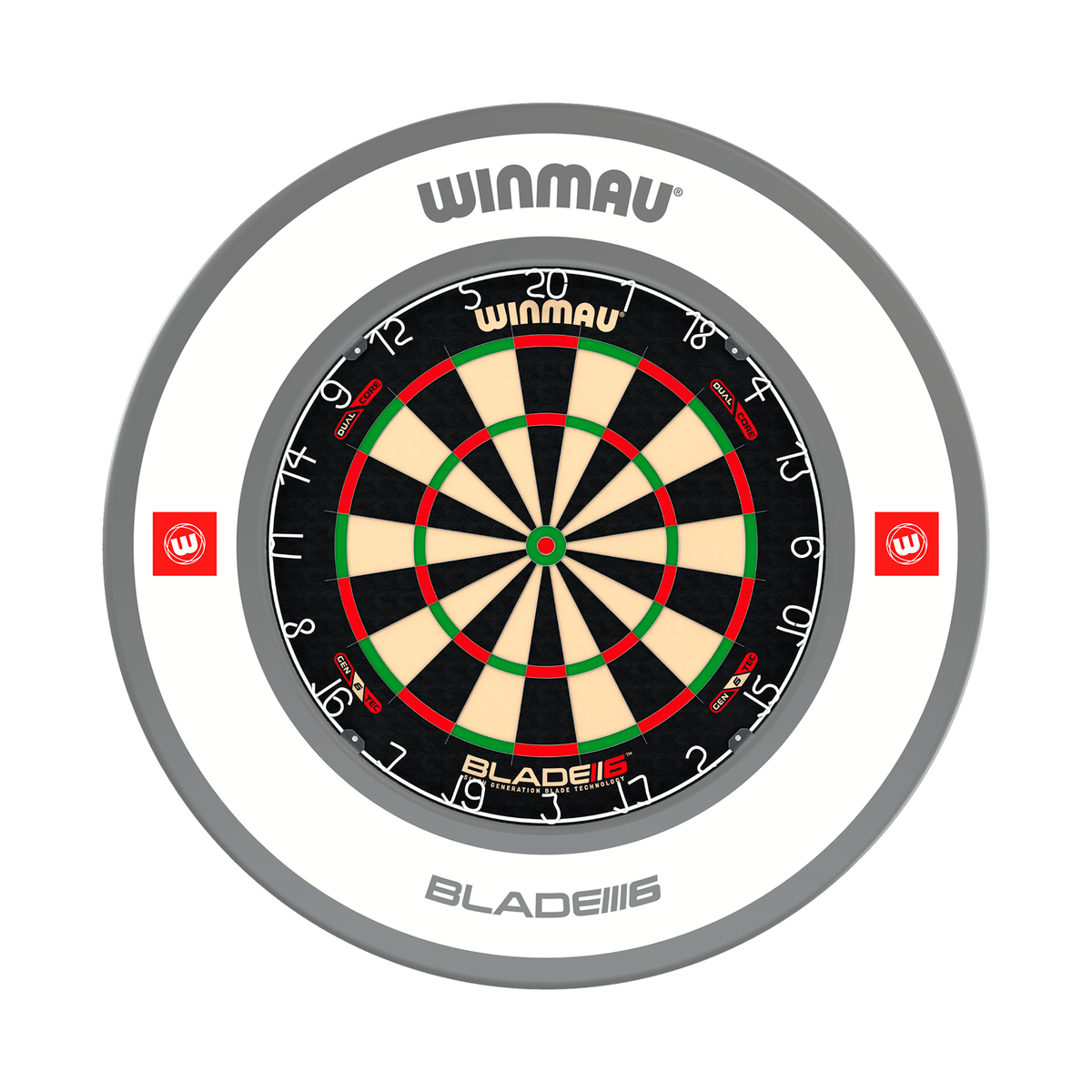 Winmau Blade 6 Dual Core Dartboard & Surround Bundle Dartboard Bundles