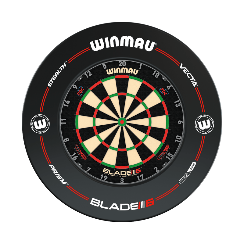 Winmau Blade 6 Triple Core Dartboard & Surround Bundle Dartboard Bundles