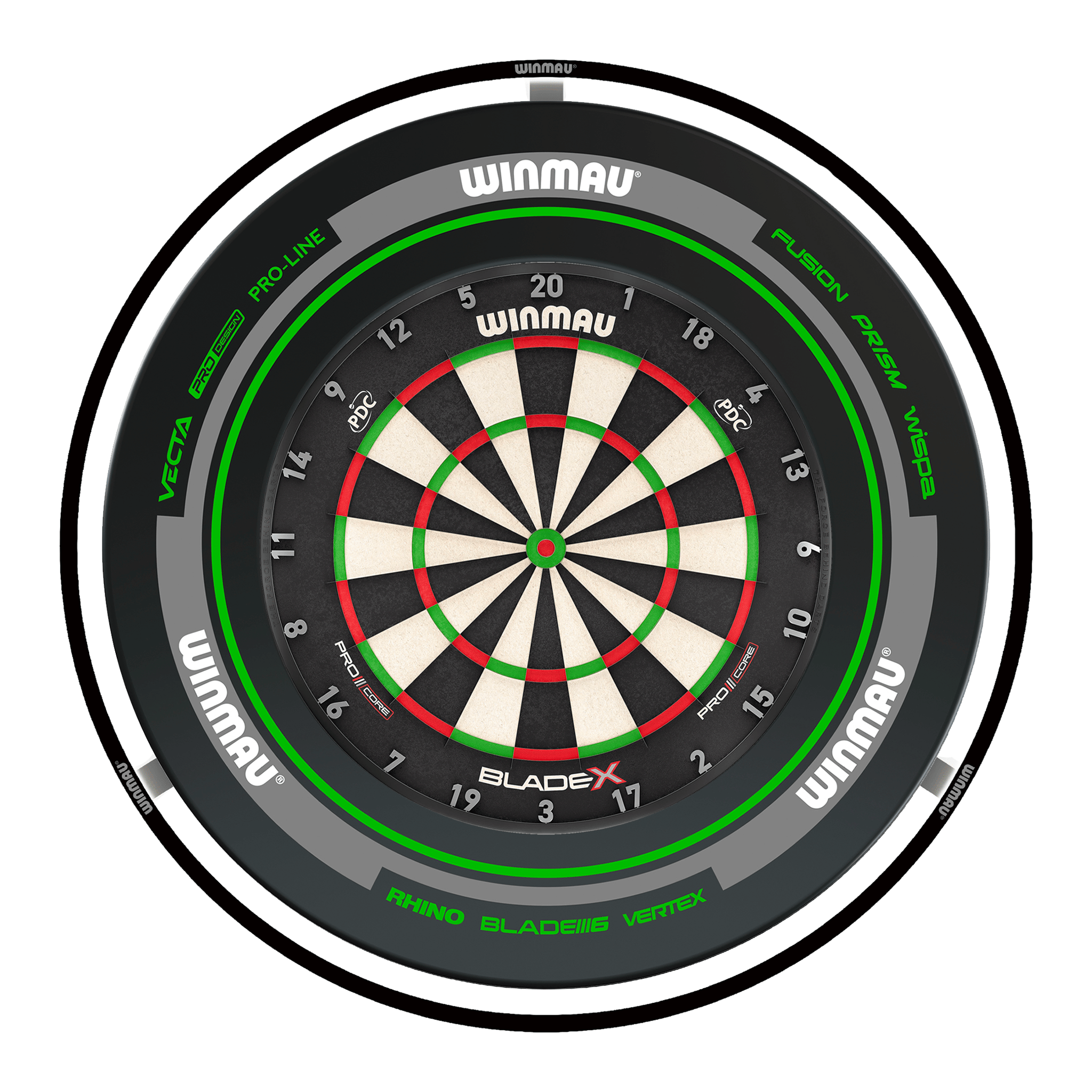 Blade X Dartboard, Surround & Plasma Light Bundle