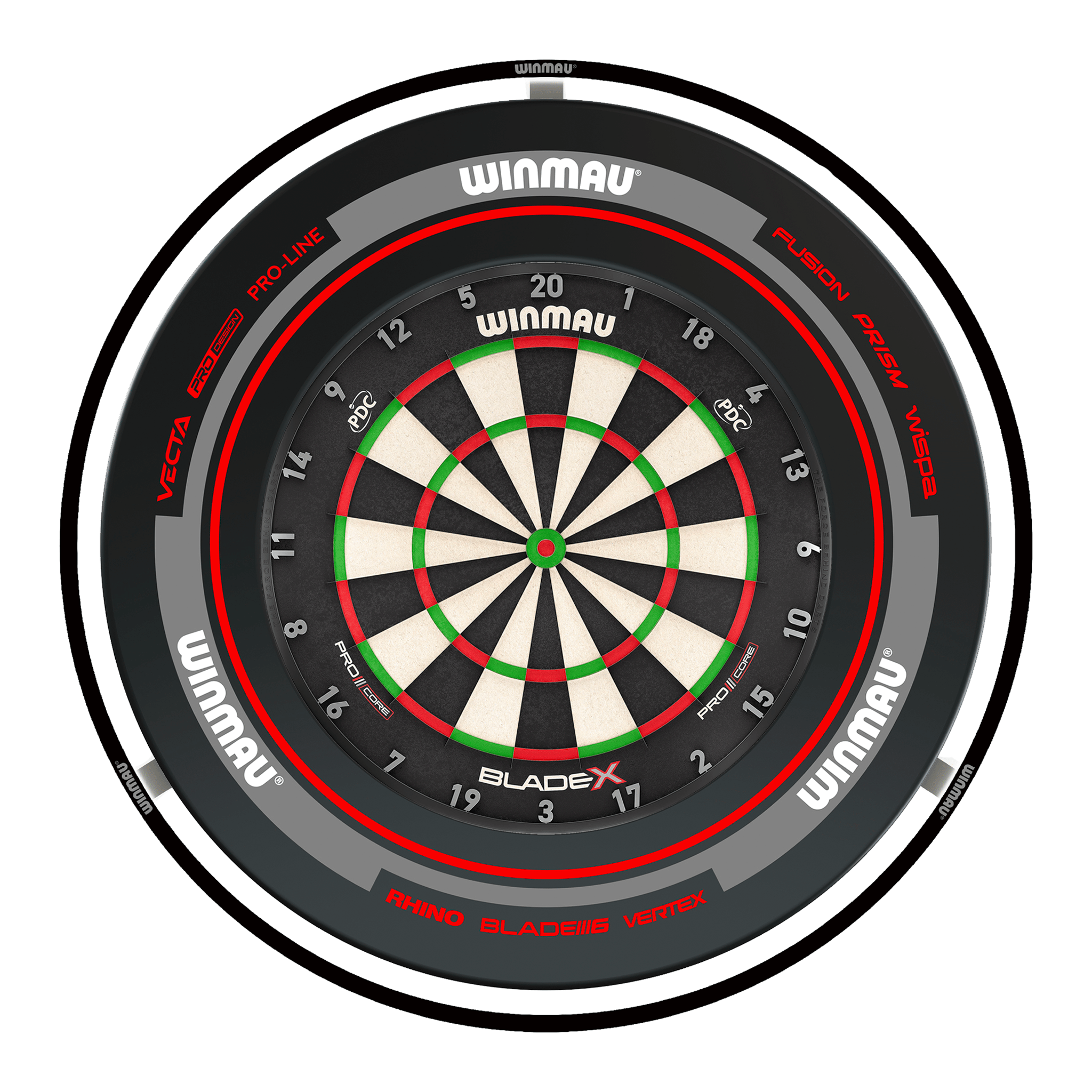 Blade X Dartboard, Surround & Plasma Light Bundle