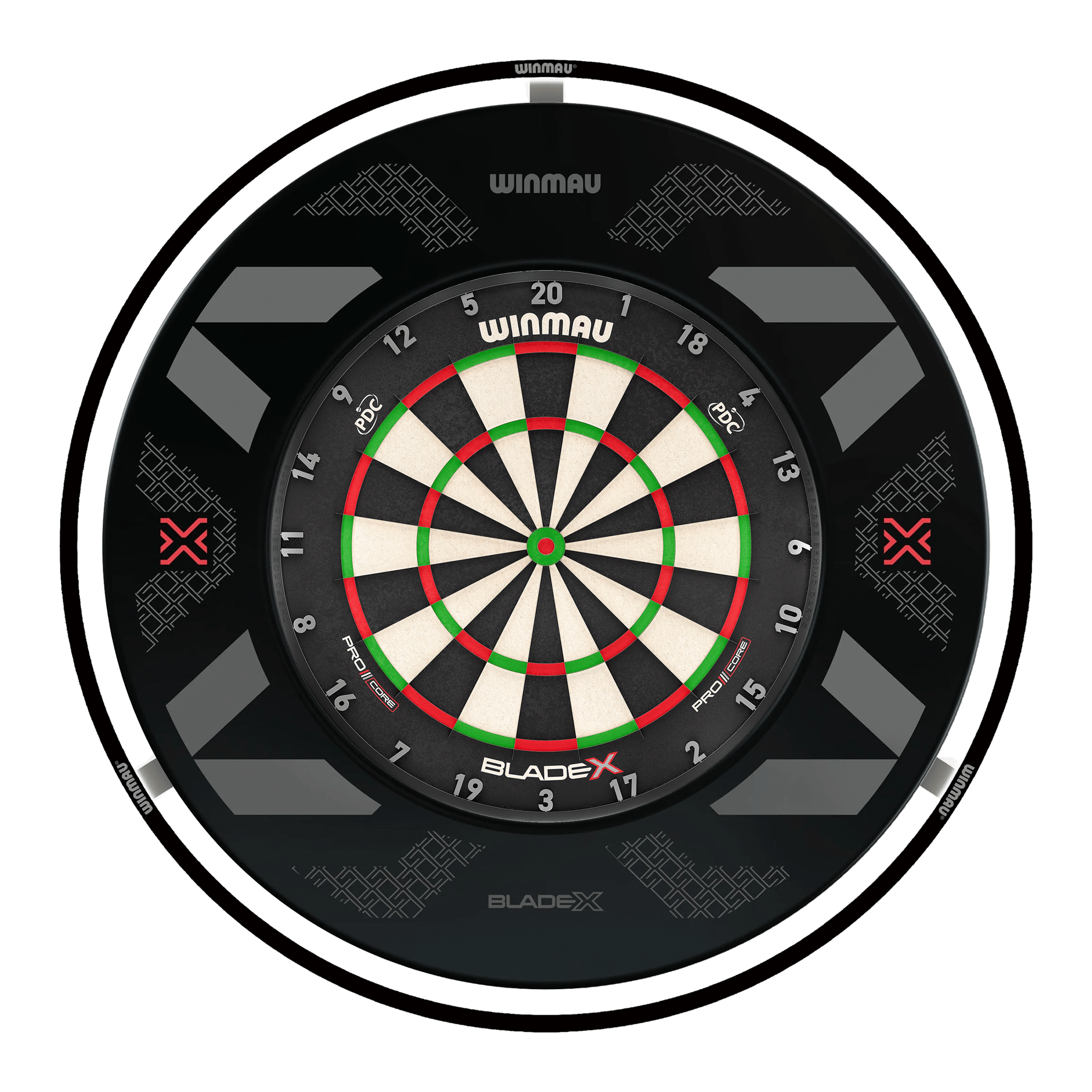 Blade X Dartboard, Surround & Plasma Light Bundle