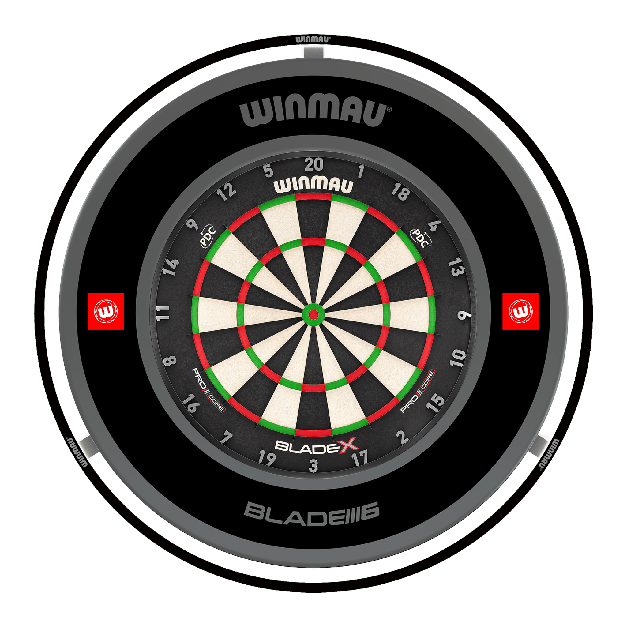 Blade X Dartboard, Surround & Plasma Light Bundle