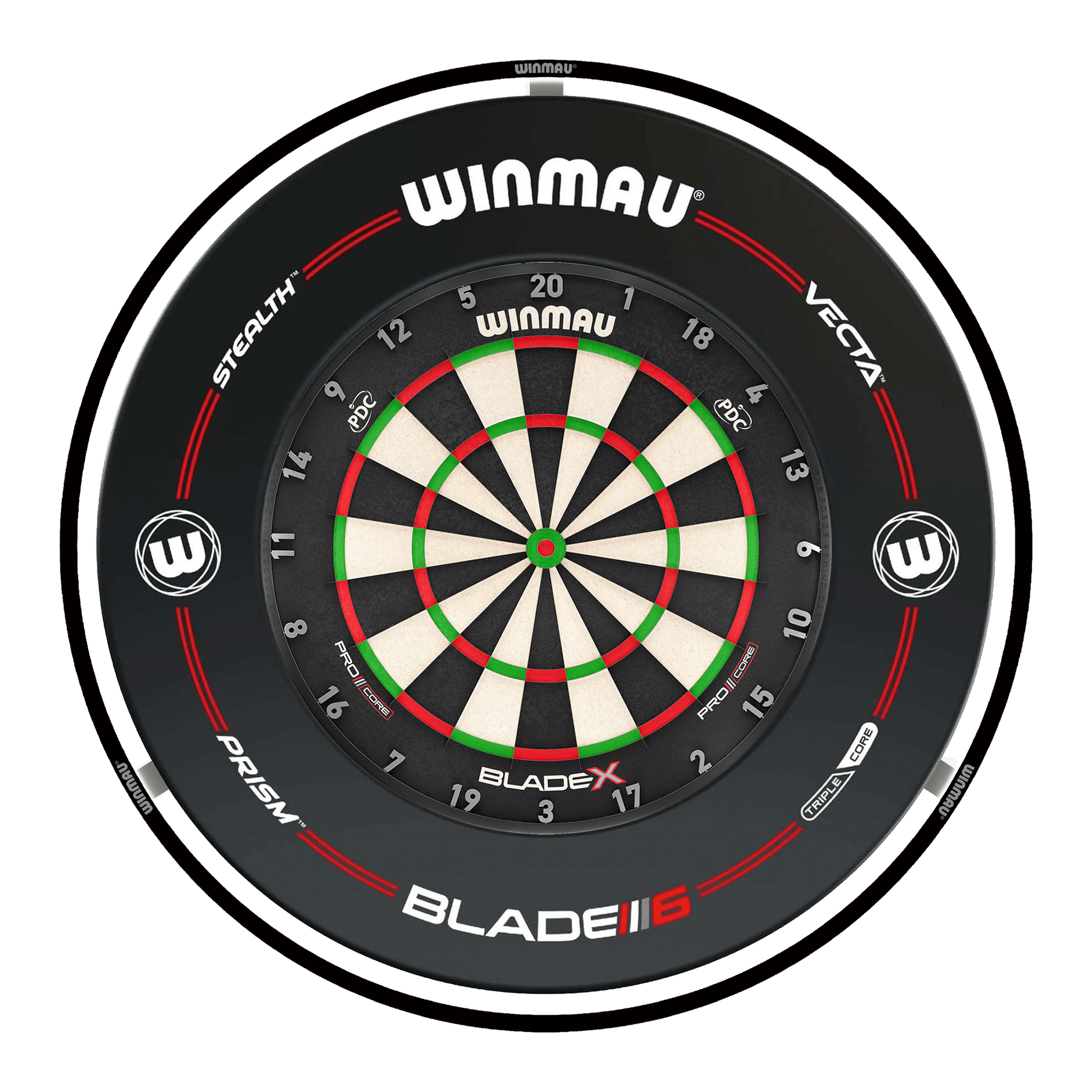Blade X Dartboard, Surround & Plasma Light Bundle