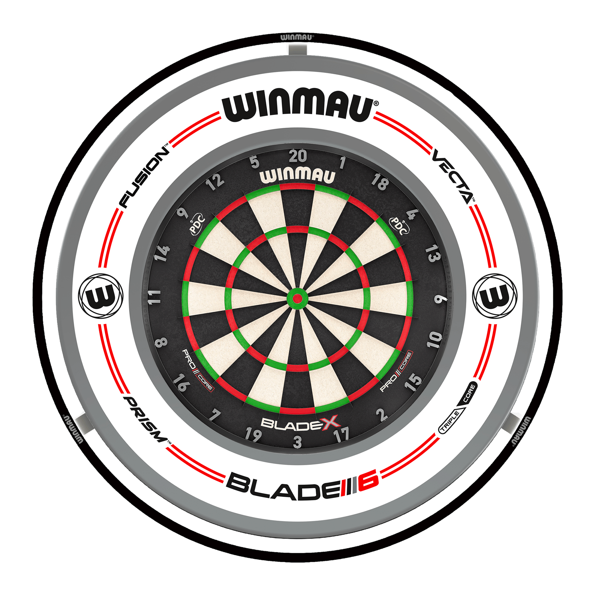 Blade X Dartboard, Surround & Plasma Light Bundle
