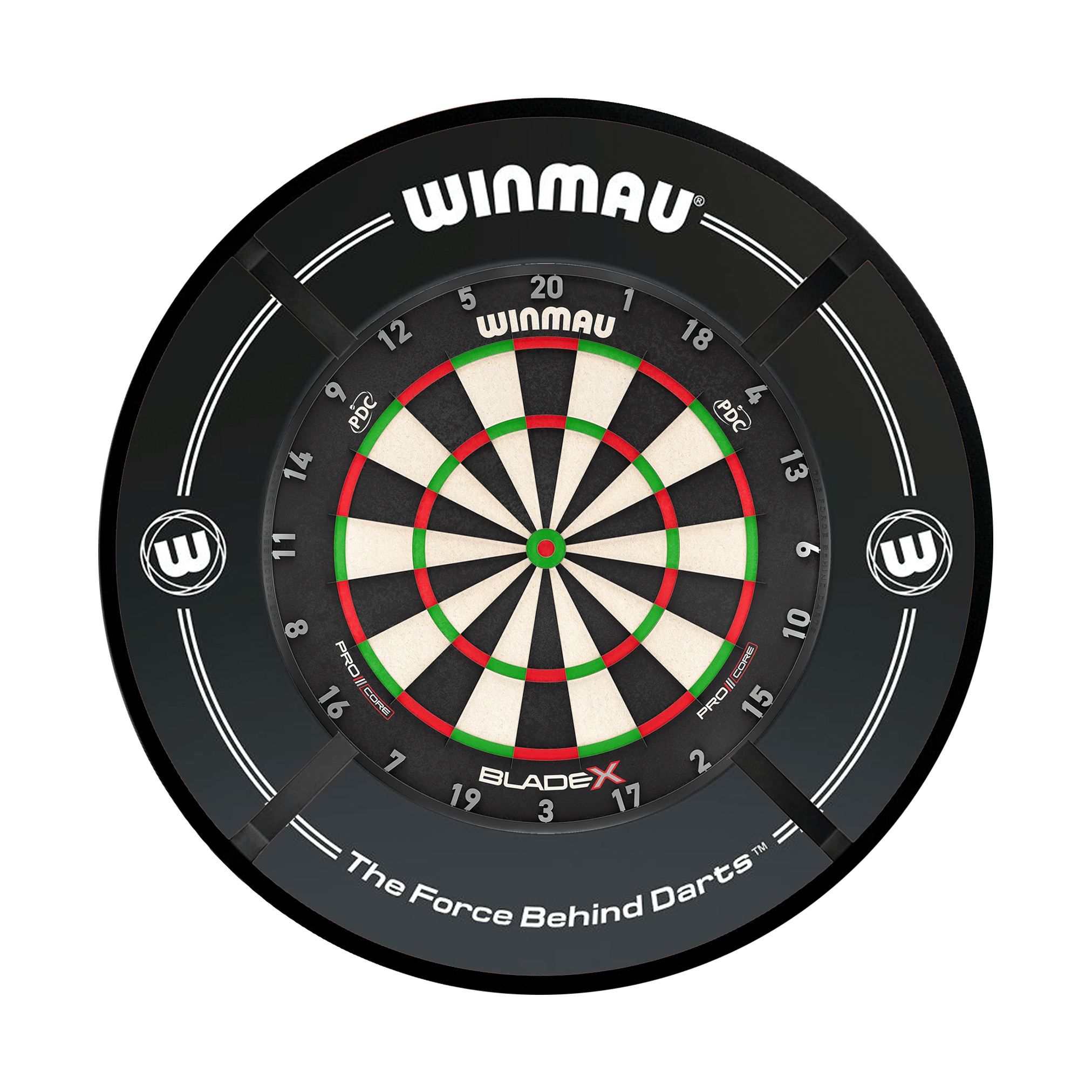 Blade X Dartboard, Surround & Corona Light Bundle